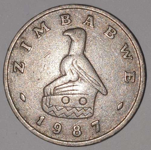 1987 - 10 CENT COIN - ZIMBABWE - (Copper-Nickel)